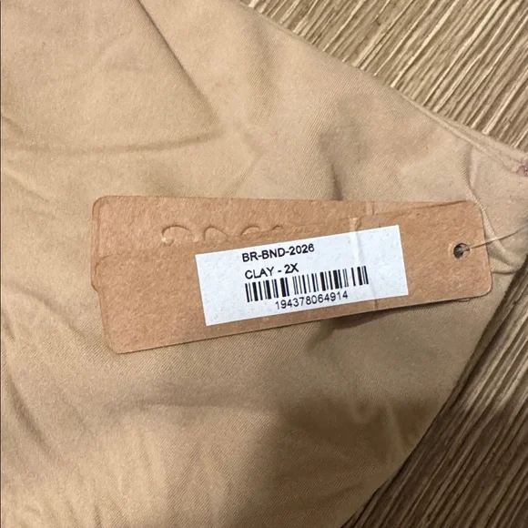 SKIMS Fits Everybody Bandeau 2X Clay NWT - Picture 5 of 6